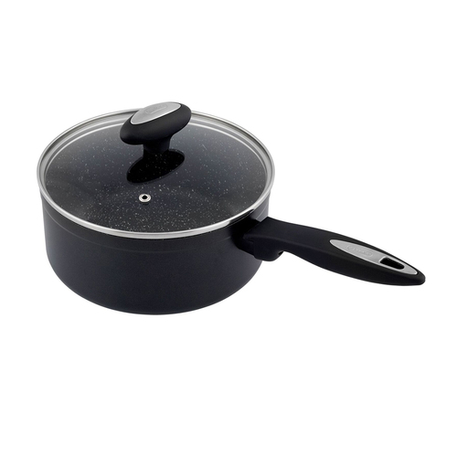 Zyliss Ultimate Forged 18cm/2L Non-Stick Saucepan w/ Lid Cover - Black
