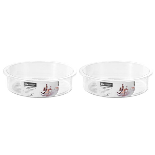 2PK Boxsweden Crystal 25cm Lazy Susan