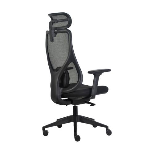 Mondo Scout Chair Ergonomic Office Work W/ Mesh Back & Lumbar Support Black