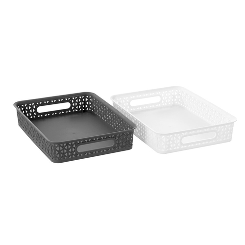2PK Boxsweden 34.5x26cm Exo Organiser Basket - Assorted