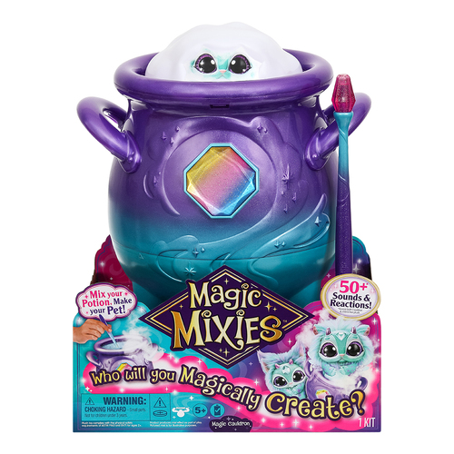 Magic Mixies Magic Cauldron Purple Potion Mixing Furry Pet Toy Playset 5y+