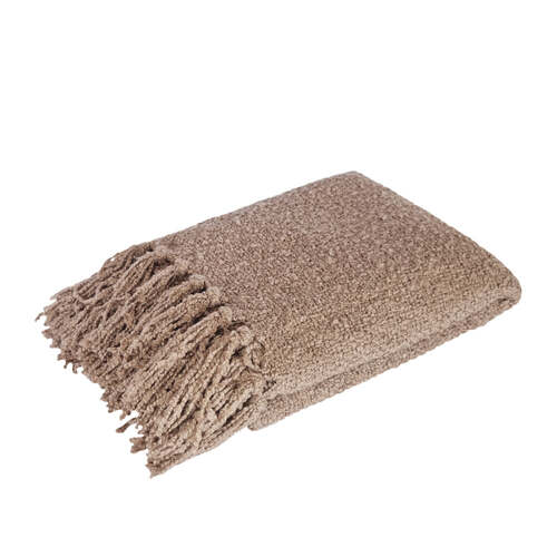 J.Elliot Home Jade 130x160cm Throw Blanket - Warm Taupe
