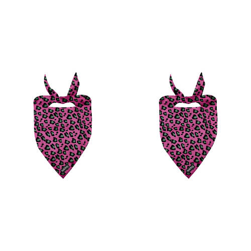 2PK Annabel Trends Hot Dog Cooling Dog Bandana Accessory Pink Ocelot