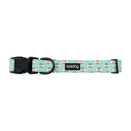 Annabel Trends Hot Dog Adjustable Dog Collar Bone Burger Extra Small