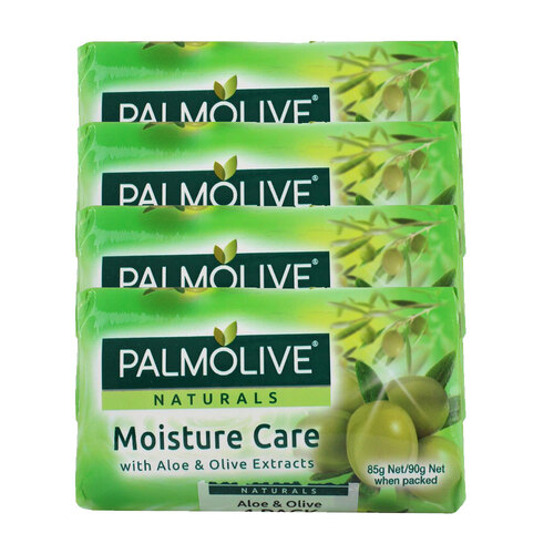 4PK Palmolive 90g Soap Bars Aloe & Olive Extracts