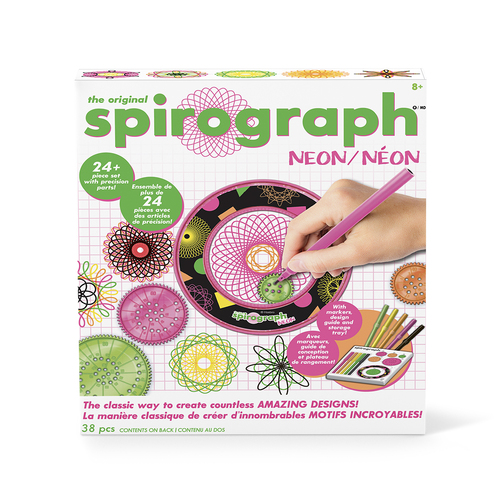 The Original Spirograph Neon Crazy Shapes Creative Drawing Tool 8+