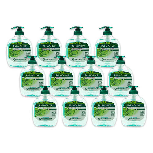 12PK Palmolive 250ml Liquid Handwash w/ Pump Anti-bacterial Sea Minerals