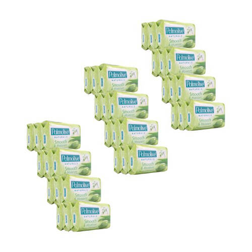 12x 3pc Palmolive Naturals Smooth & Moisture w/ Aloe Olive Soap Bar 80g