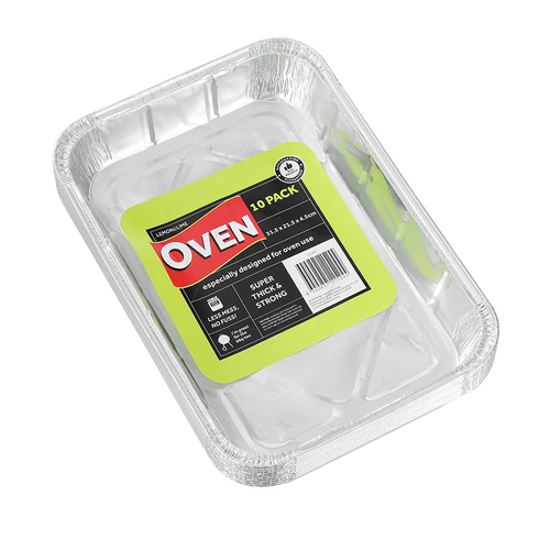 10pc Lemon And Lime 31.5cm Foil Tray