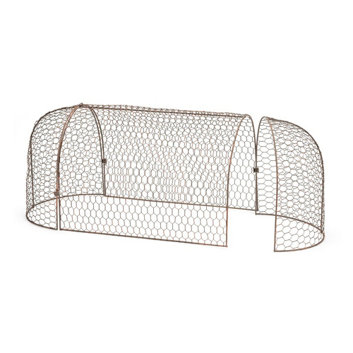 3pc Cloche 45/30cm Metal Tunnel Set Garden Seedling Guard