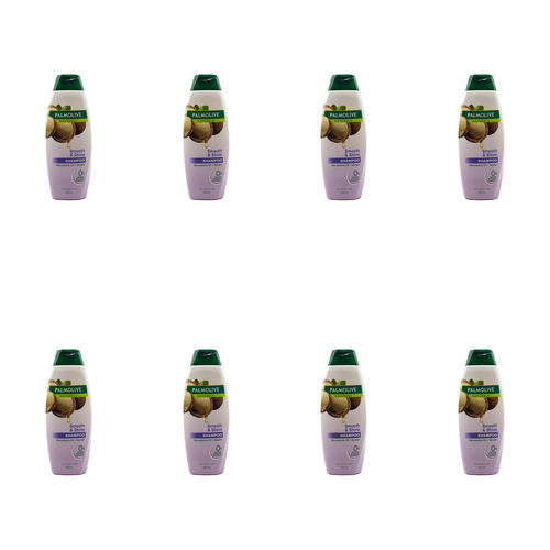 8PK Palmolive Naturals 350ml Shampoo Smooth & Shine Macadamia Oil & Keratin