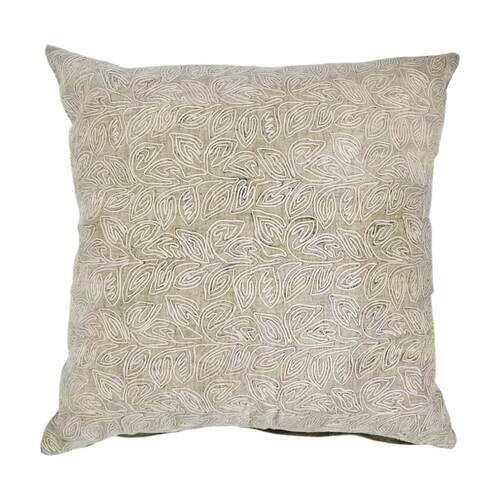 J.Elliot Home Iris Cushion Pillow Household Decoration 50x50x0.5cm Ivory Glow