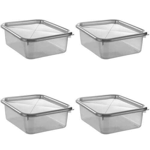 4PK Boxsweden 10L/35.5cm Storage Box Assorted