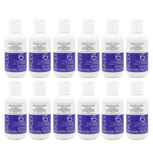 12PK Revolution Bond Restore Styling Cream Blonde For All Hair Types 100ml
