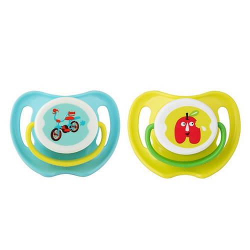 Pigeon Dummy Calming Soother Twin Pack - Small - Blue/Green