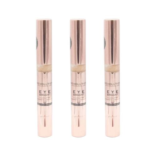 3PK Revolution Illuminating Under-Eye Concealer Eye Bright Light Beauty Makeup