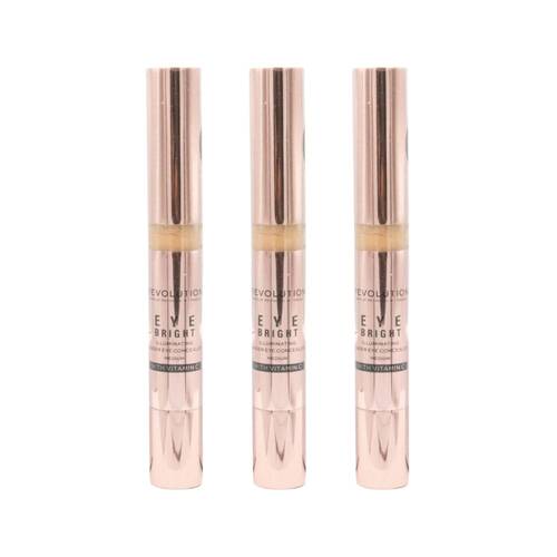 3PK Revolution Illuminating Under-Eye Concealer Eye Bright Medium Beauty Makeup