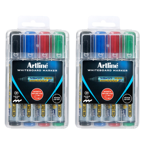8pc Artline Whiteboard Marker 2.0-5.0mm Writing Set