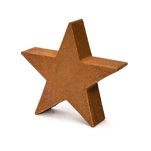 16cm Medium Star Rust Garden Ornament