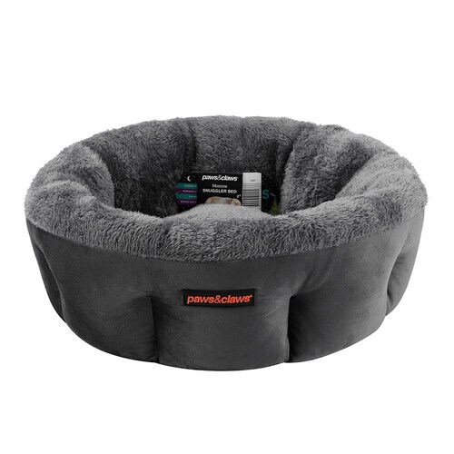 Paws & Claws 48cm Moscow Snuggler Bed - Dark Grey