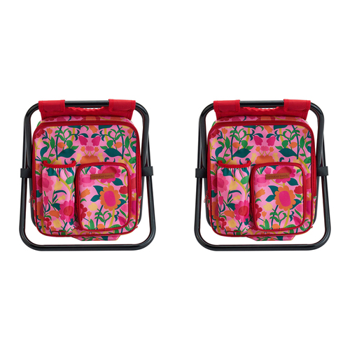 2PK Annabel Trends Picnic Cooler Chair w/ Insulated Bag - Flower Patch