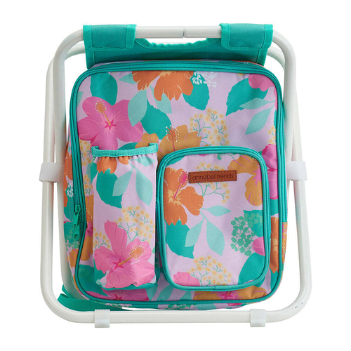 Annabel Trends Picnic Cooler Chair w/ Insulated Bag - Hibiscus