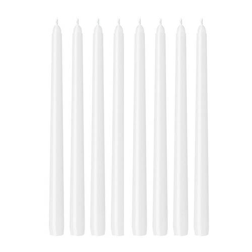 2x 3pc Annabel Trends Jewel Long Taper Candles Soy Beeswax 30cm White