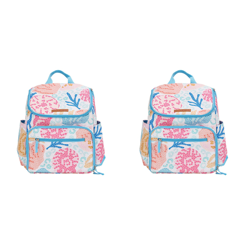 2x Annabel Trends Polyester Picnic Bag Outdoor Travel Backpack Shelly Beach