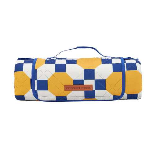 Annabel Trends Outdoor Picnic Mat w/ Carry Handle - Retro Tile
