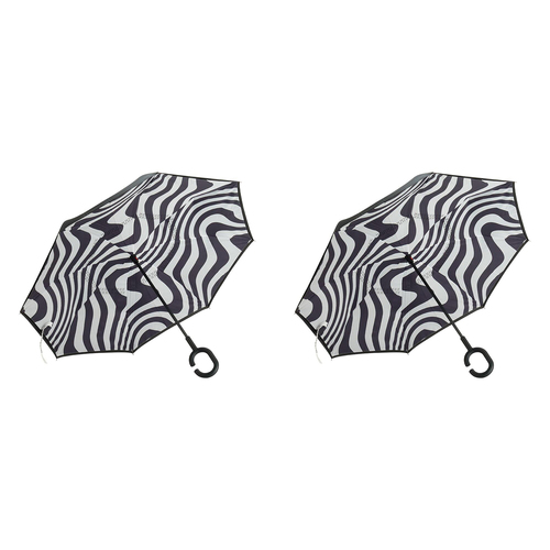2PK Annabel Trends Reverse Umbrella Inverted 81x10cm - Hypnotic Swirl