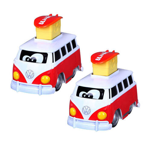 2PK BB Junior Volkswagen Samba Press & Go Red