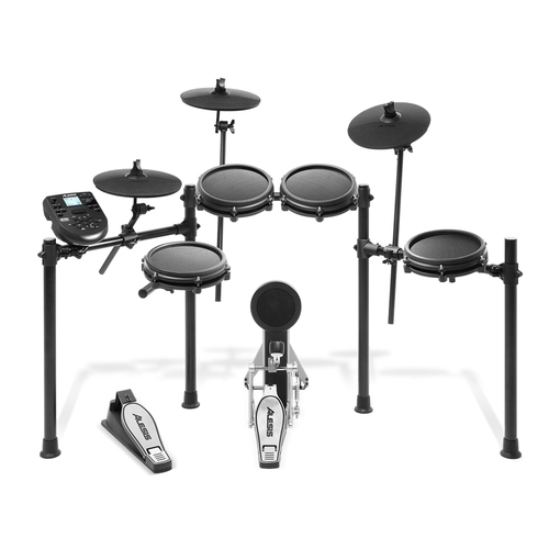 8pc Alesis Nitro Mesh Electronic Drum Kit/Set w/ Mesh Heads/Kick Pedal