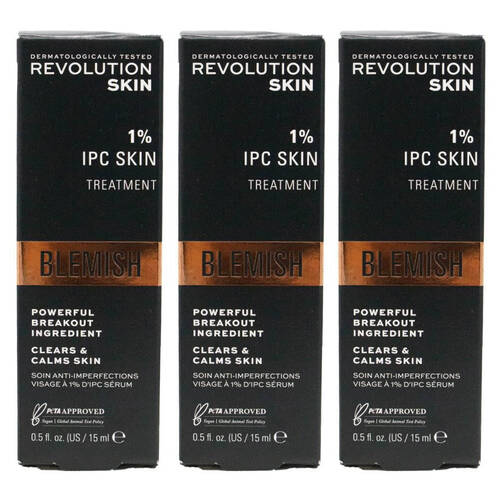 3x Revolution Skin 1% IPC Treatment Serum Blemish Control Face Care 15ml