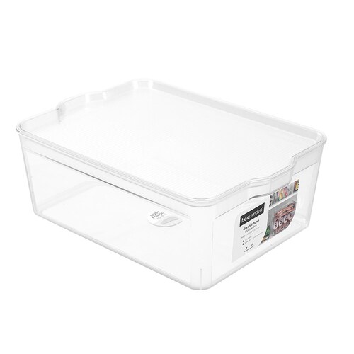Boxsweden Crystal Reno 37.5x13.5cm Storage Box w/ Clear Lid Medium