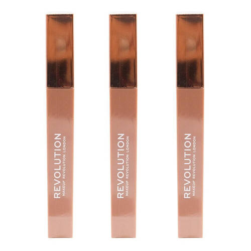 3PK Revolution IRL Whipped Matte Lip Creme 1.8ml Espresso Nude Beauty Makeup