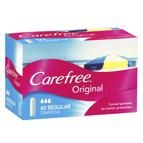 40pc Carefree Regular Tampons Original