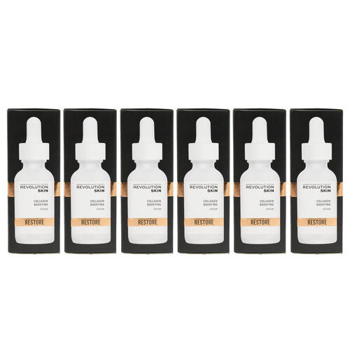 6PK Revolution Collagen Boosting Serum Restore Hydrating Skin Care 30ml
