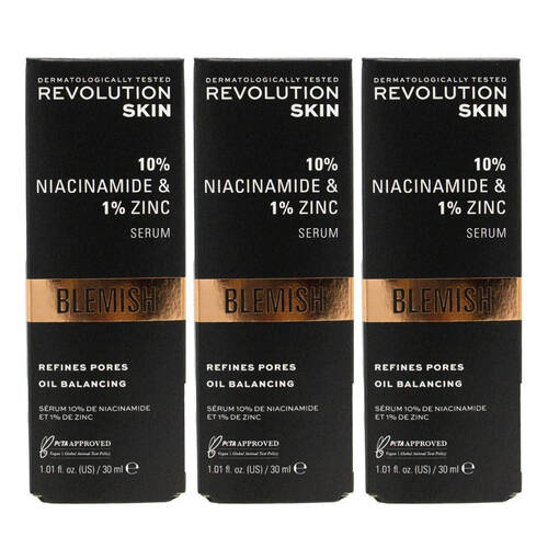 3PK Revolution Skin Oil Balancing Serum Blemish Control Face Care 30ml