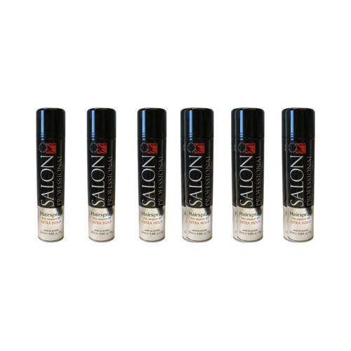 6x Minuet Salon Professional Spray Extra Hold 265ml For All Hair Types