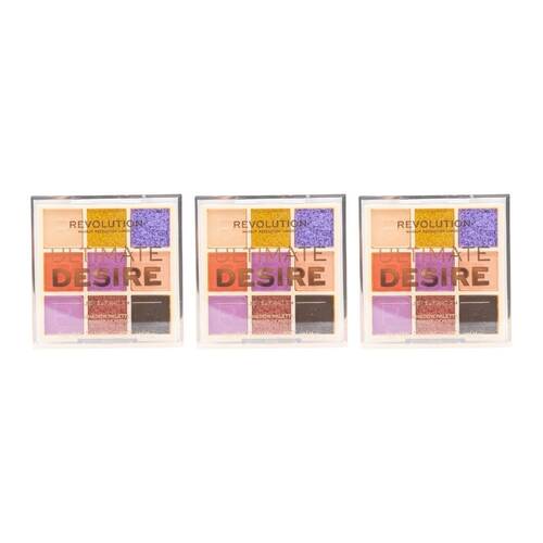 3PK Revolution Ultimate Desire 0.9g Eye Shadow Palette Jewel Fixation