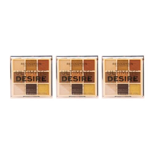 3PK Revolution Ultimate Desire 0.9g Eye Shadow Palette Into The Bronze