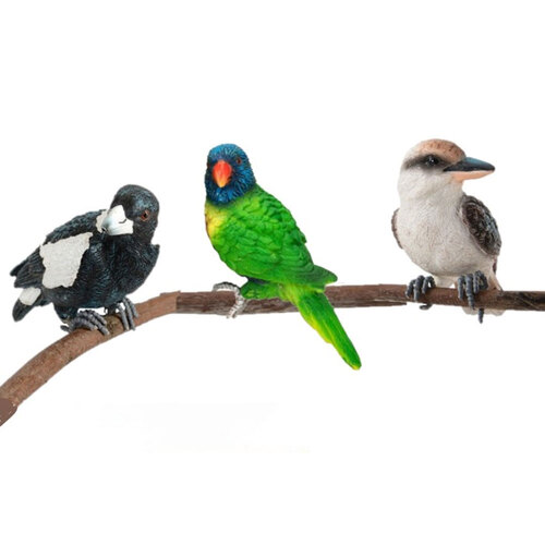 4x Aussie Bird 12cm Pot/Planter Sitter Outdoor Garden Decor - Assorted