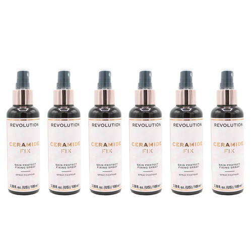 6PK Revolution Ceramide Fix Skin Protect Fixing Spray Mist Makeup 150ml