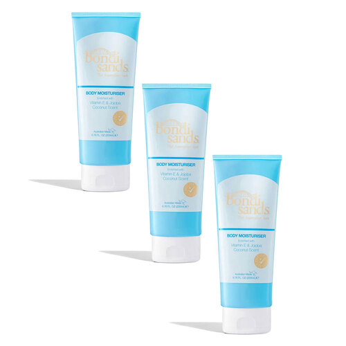 3PK Bondi Sands Body Moisturiser Coconut Scented 200ml