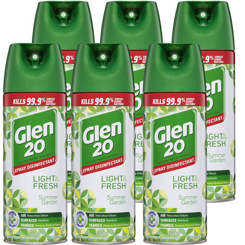 6PK Glen 20 Spray 300g Summer Garden