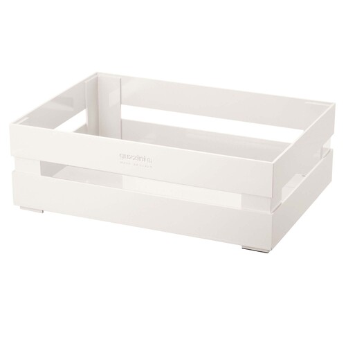 Guzzini Echo-Kitchen 45cm Plastic Circle Tidy & Store Box XL  - White