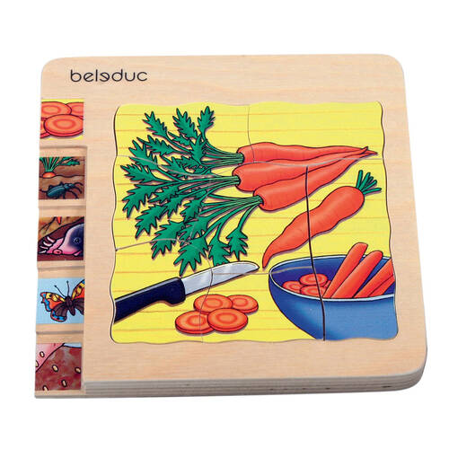 Beleduc Multilayer Puzzle - Carrot Educational Toy Kids/Children 3y+