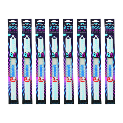8PK Helix Oxford Cyber Eco Edition 30cm Folding Ruler Matrix