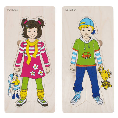 7pc Beleduc Layer Puzzle Anika & Denis Science Educational Toy Kids - 3y+