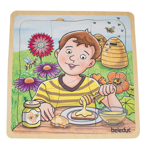 Beleduc Layer Puzzle -Honey Sequence Educational Kids/Children - 3y+